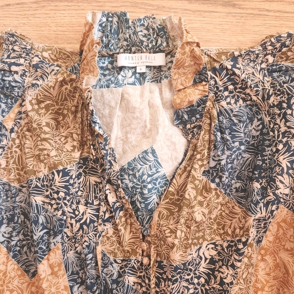 EUC HUNTER BELL Merritt Dress in Prairie Patchwork Multi, Size M - Picture 4 of 11